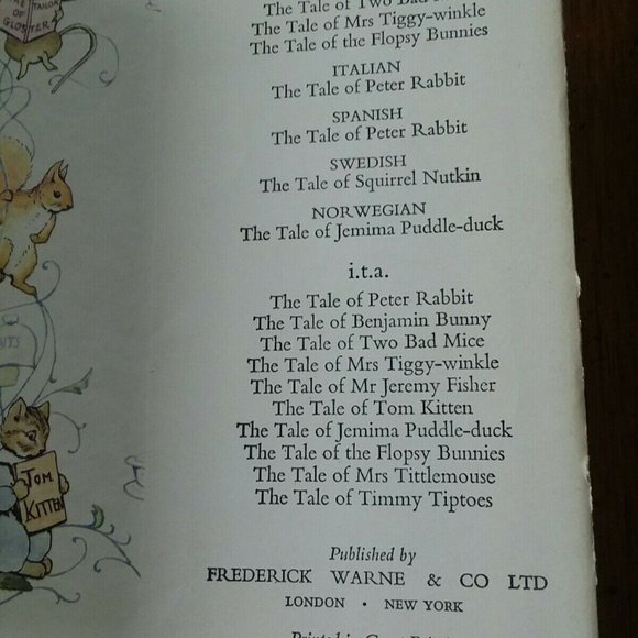 The Tale Of Mr Tod - Beatrix Potter (Frederick Warne And Co Hardback 1973 ed) - Picture 6 of 7